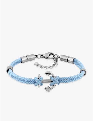 Bracelet enfant nylon bleu