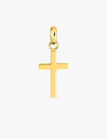 Pendentif croix or jaune 750 ‰ dimensions 10 x 22 mm