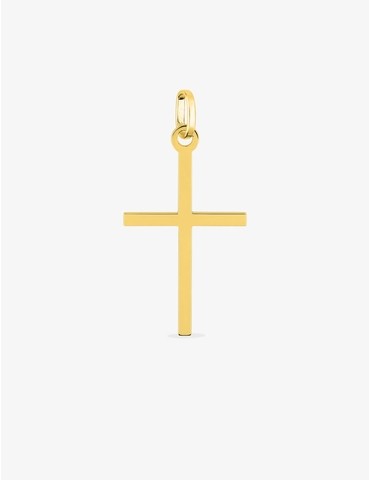 Pendentif croix or jaune 750 ‰ dimensions 13 x 28 mm