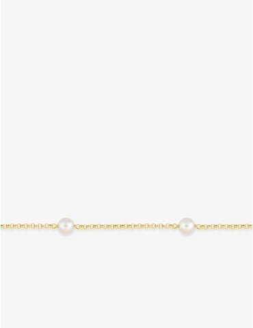 Bracelet or jaune 750 ‰ et perles de culture d'eau douce