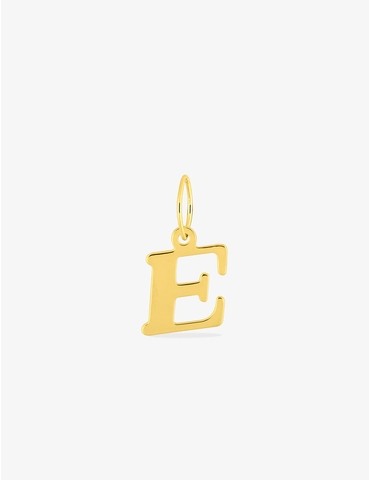 Pendentif initiale E en or jaune 750 ‰